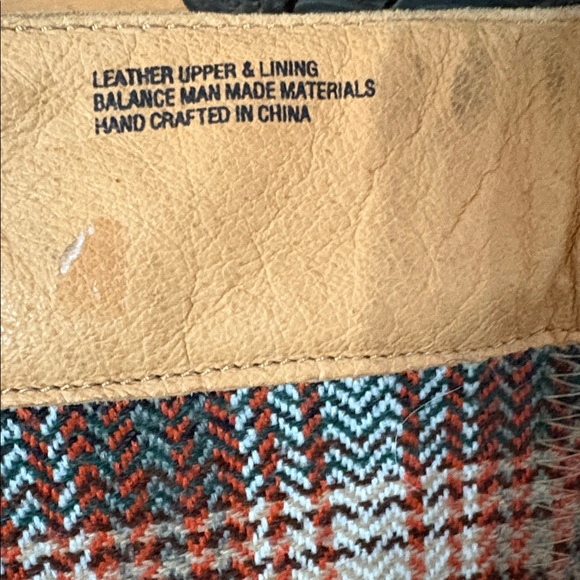 Born Plaid Patterned Leather Boots Size 8.5 - Picture 11 of 14